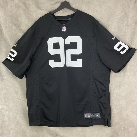 Nike Oakland Raiders Richard Seymour Black On Field Football Jersey - Picture 2 of 12